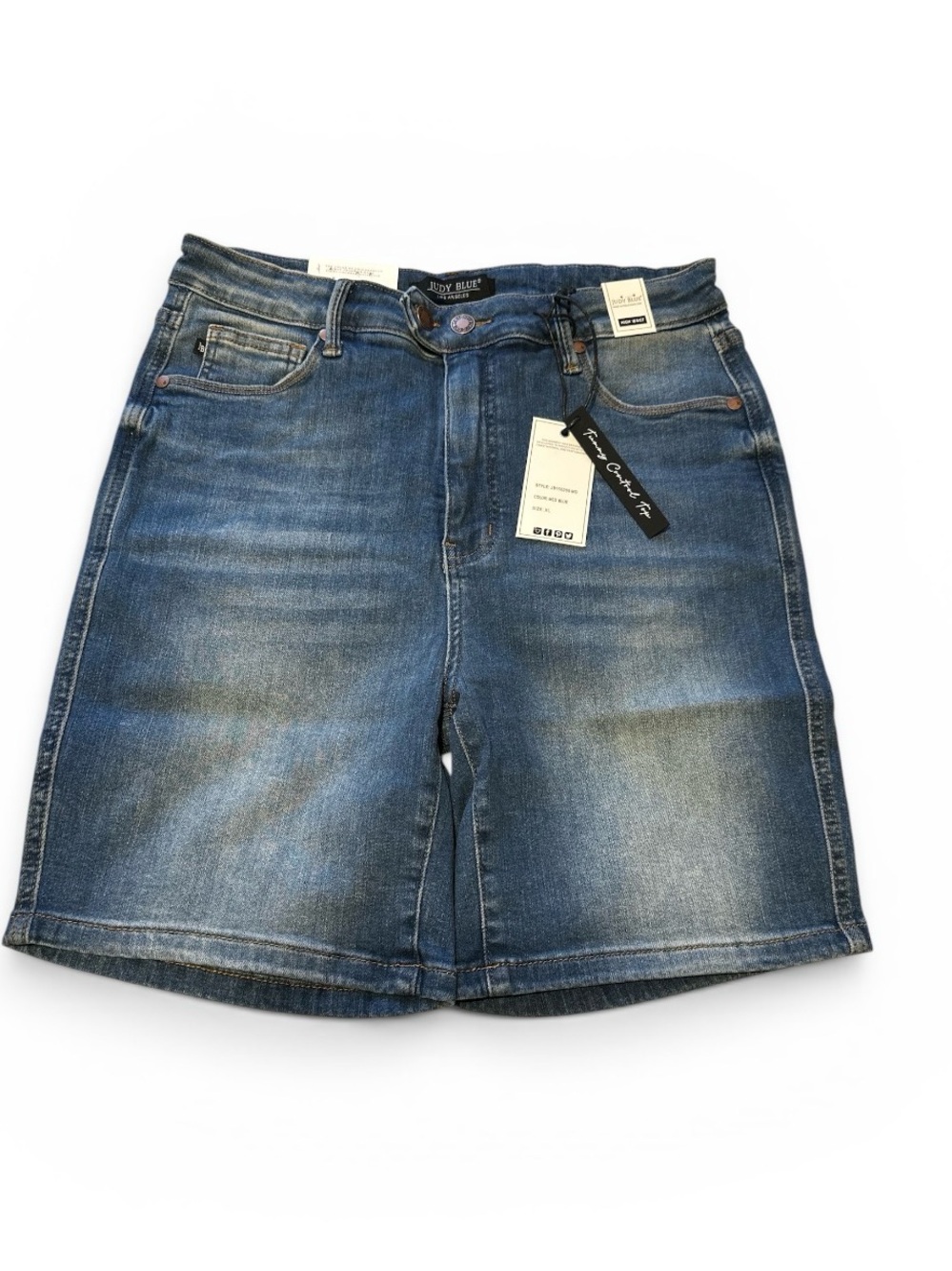 Judy Blue Los Angeles High Waist Double Button Shorts
